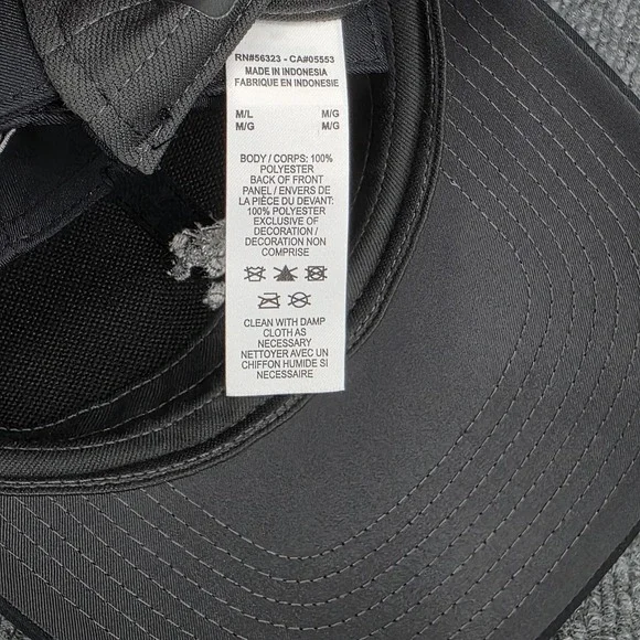 Disney Parks Hat Cap Mens Nike Strap Back Medium Large Black Mickey Dri Fit Golf - Picture 9 of 11